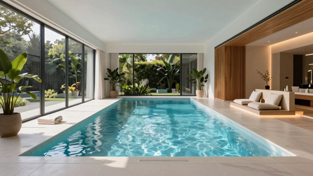 serene wellness pool sanctuary