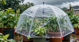 shield plants from rain