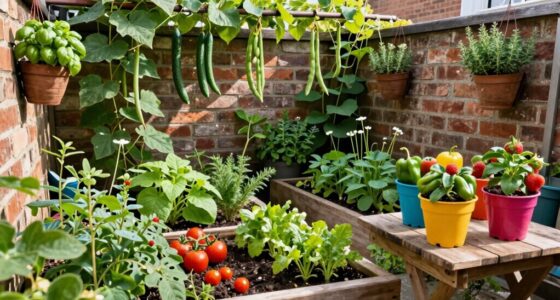 small outdoor edible garden