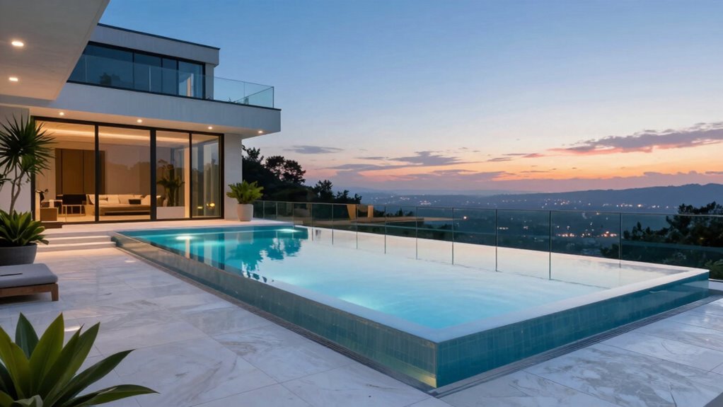 small space infinity pool design