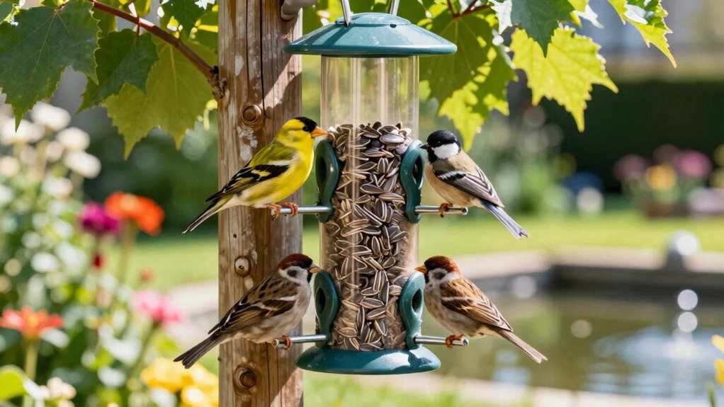 smart bird feeder placement and maintenance