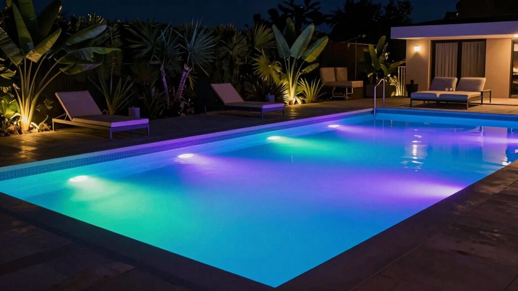 smart safe customizable pool lighting