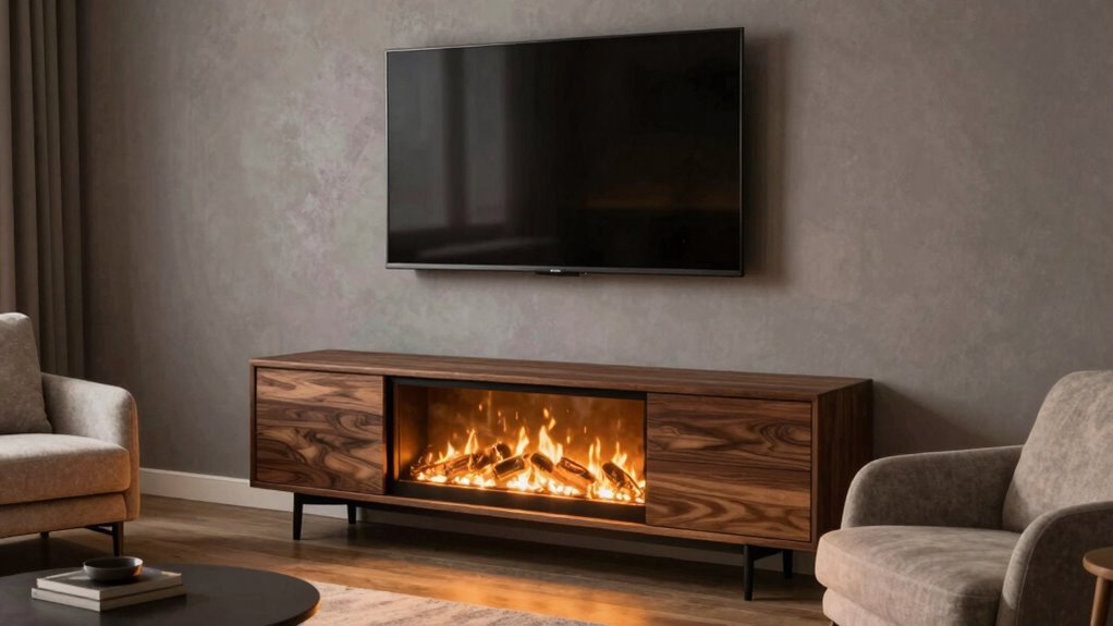 space saving fireplace entertainment centers