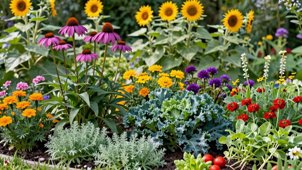 strategic aesthetic garden arrangement