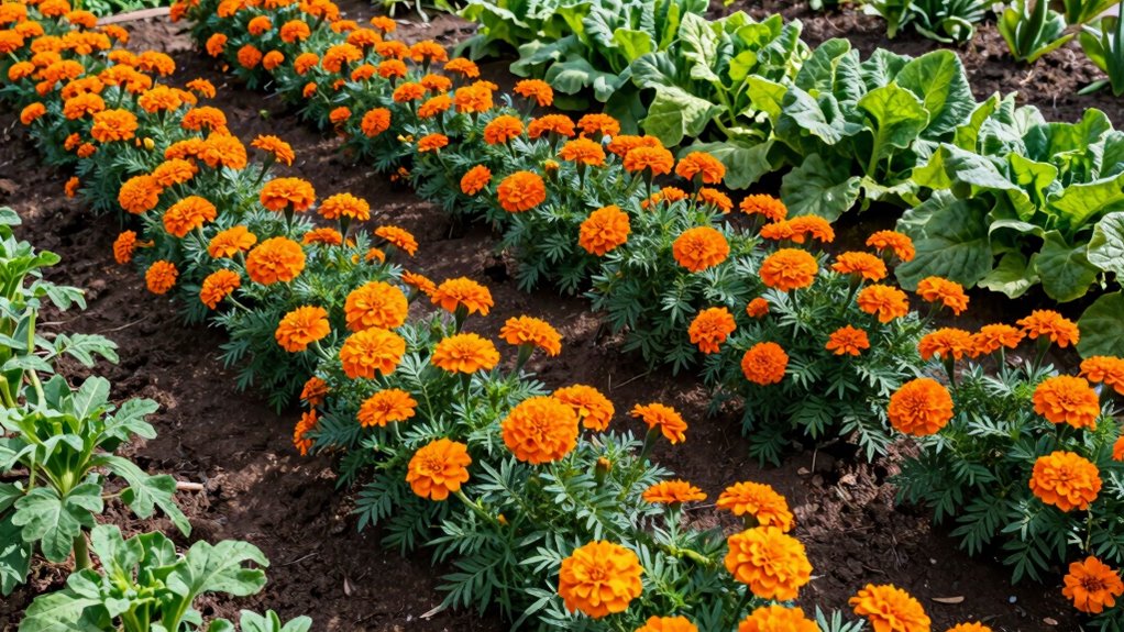strategic marigold pest barrier