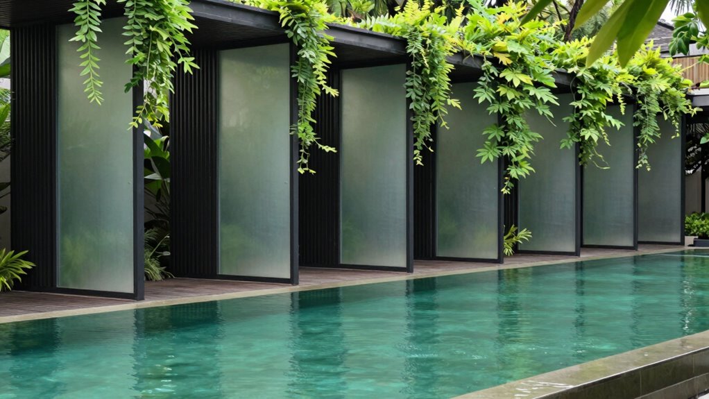 stylish screens and greenery
