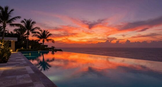 sunset view infinity pool design