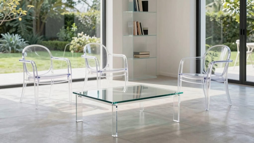 transparent furniture enhances space