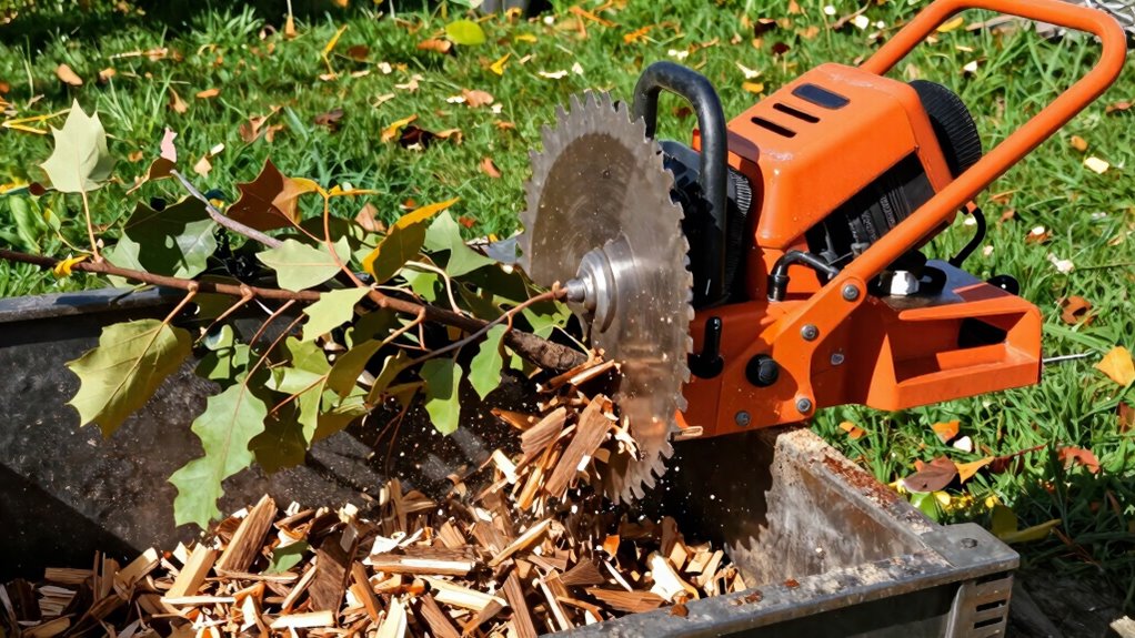 turning yard waste into mulch