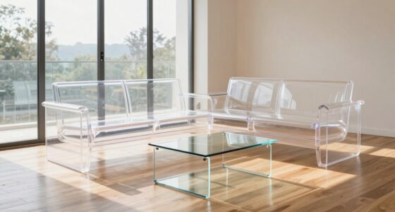 use transparent furniture effectively