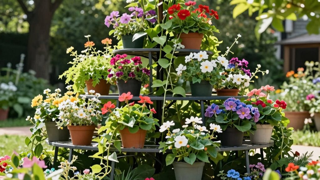 vertical gardening with stands
