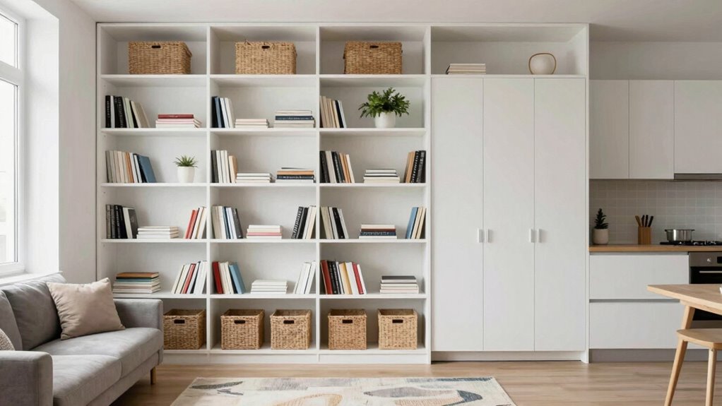 vertical storage maximizes space