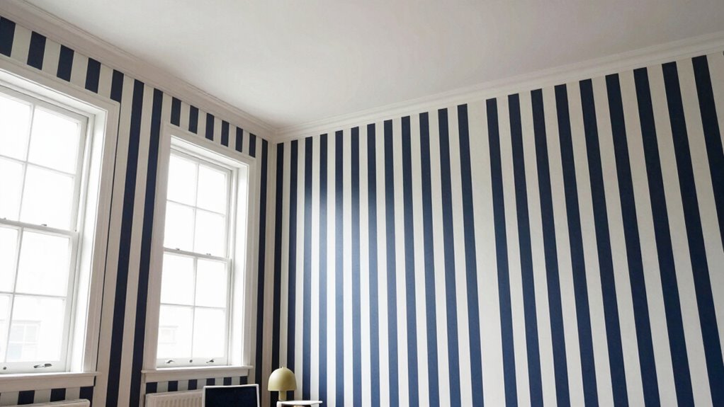 vertical stripes create height