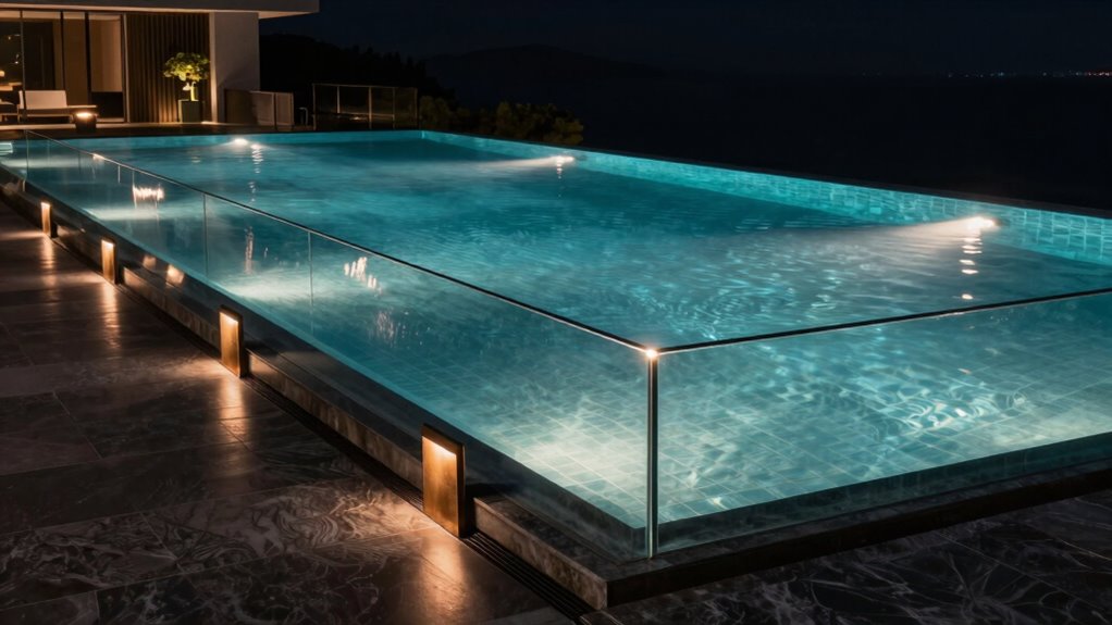 vibrant customizable pool lighting