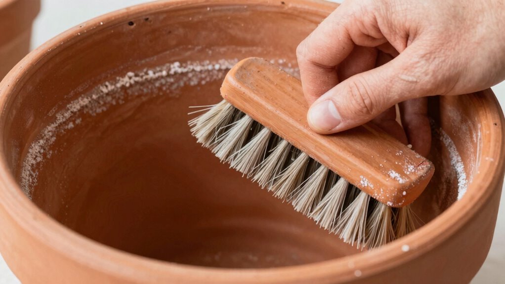 vinegar soak scrub rinse