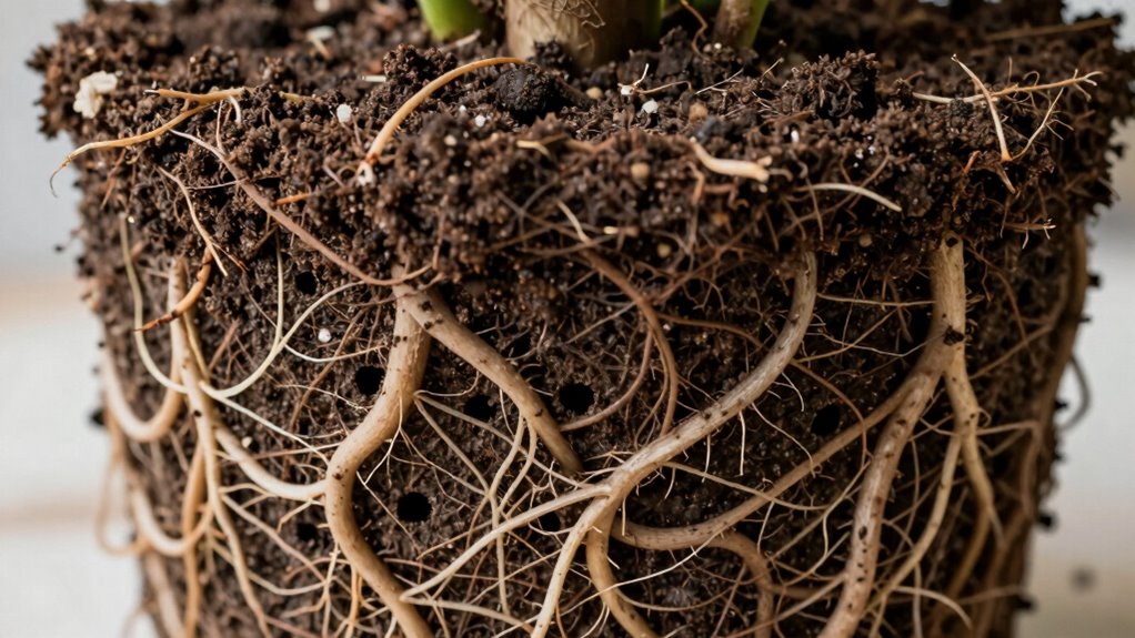 visible root circling signs