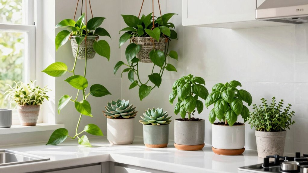 vivid plants for kitchens
