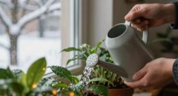 water plants sparingly winter