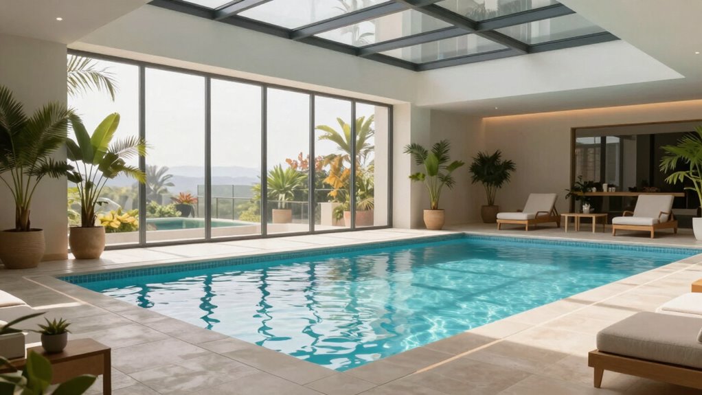 year round pool space design