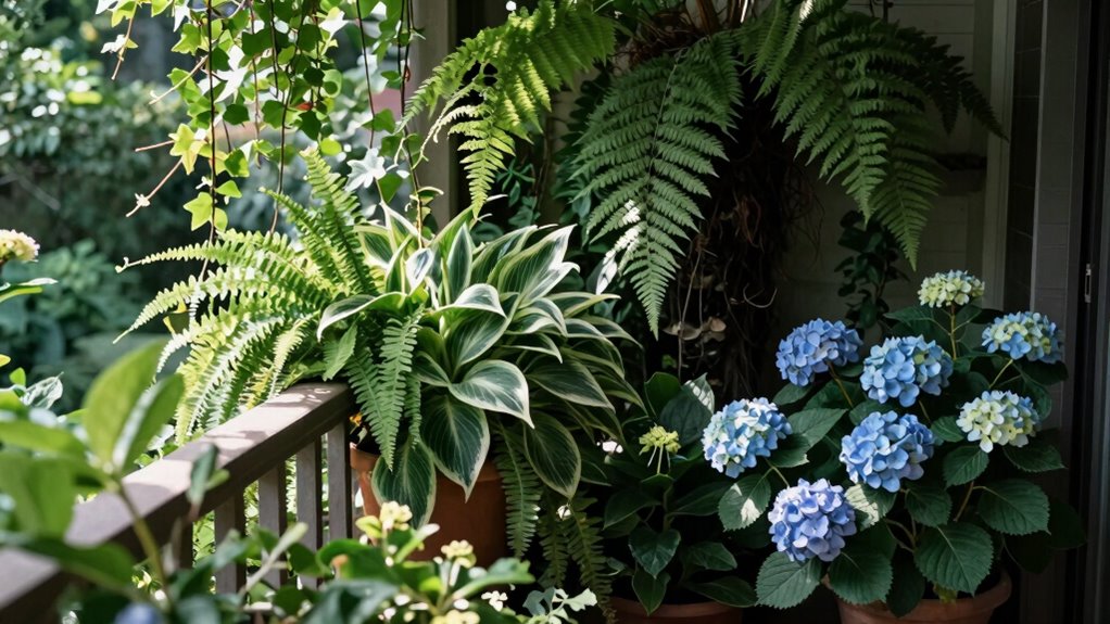 year round shady balcony greenery