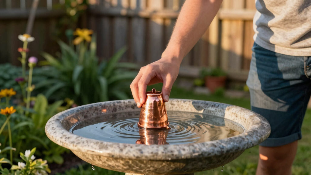 A Heatwave Can Spoil Bird Bath Water Fast – This Simple Copper Trick Keeps It Fresher for Longer