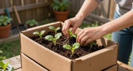 I'm Using Old Cardboard Boxes To Make Growing Vegetables So Much Easier This Heatwave Summer