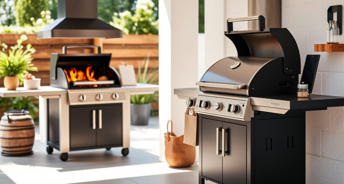 Master Summer BBQ with Ninja OG951 Woodfire Pro Connect XL