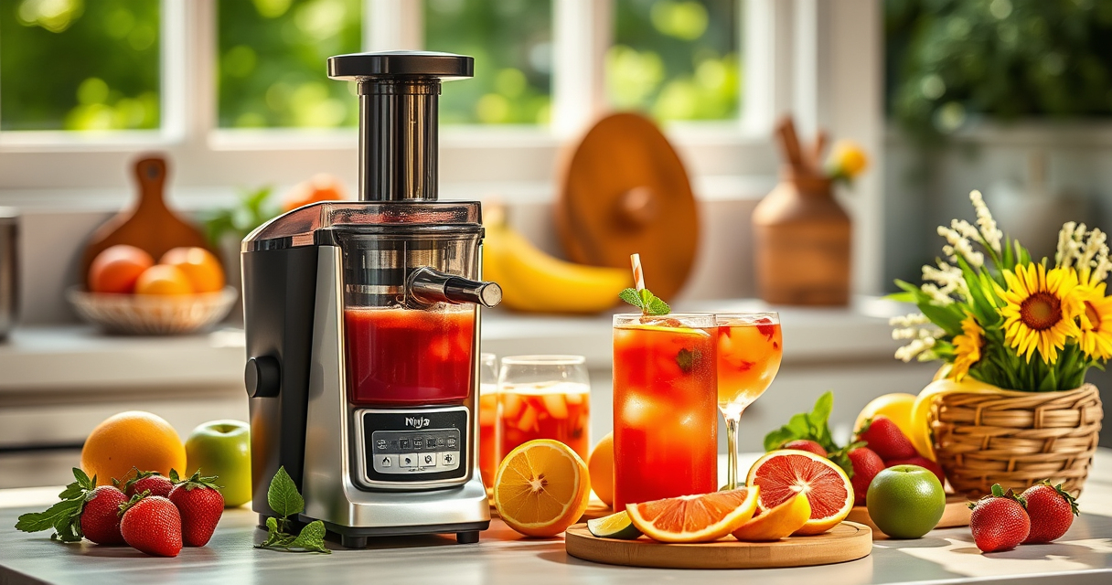 Summer Refresh with the Ninja NeverClog Cold Press Juicer