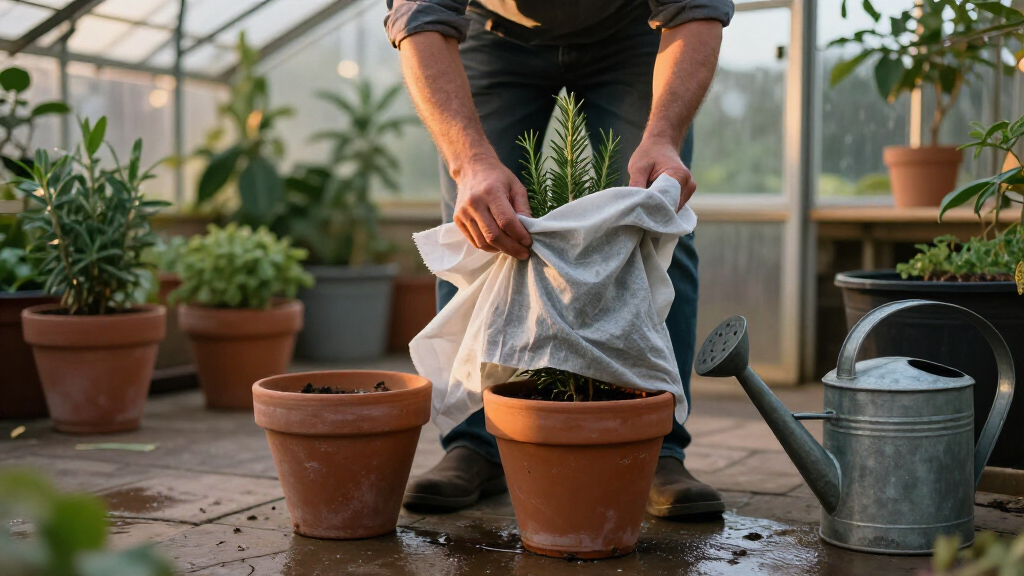 Do These 3 Things To Protect Your Container Plants Before The First Frost, Says My Professional Gardener Husband