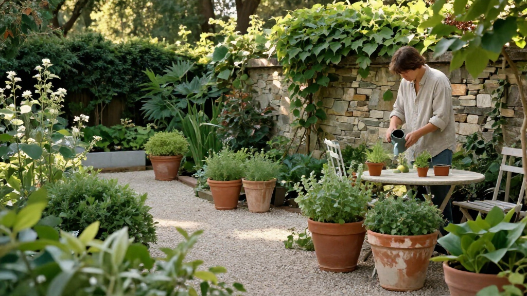 This Illinois Garden Feels Like A Hidden Corner Of The Italian Countryside – But Its Clever Design Works With The Woodland Landscape
