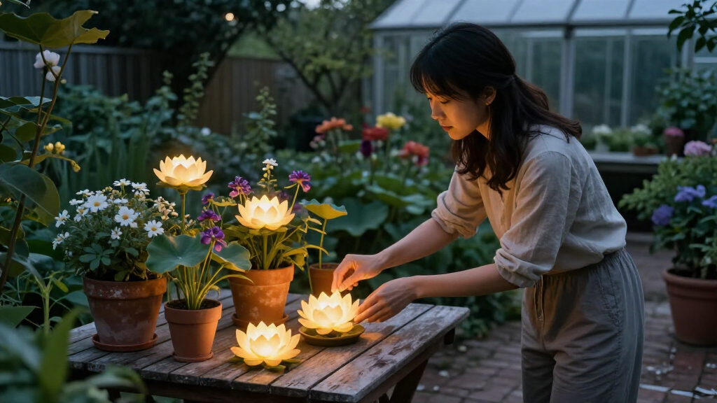 This Lotus Solar Light Is So Beautiful I'm Buying 5 Of Them To Transform My Patio Into A Serene And Snug Haven After Dark