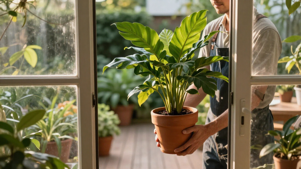 When To Bring Houseplants Inside—and How To Keep Them Healthy All Winter