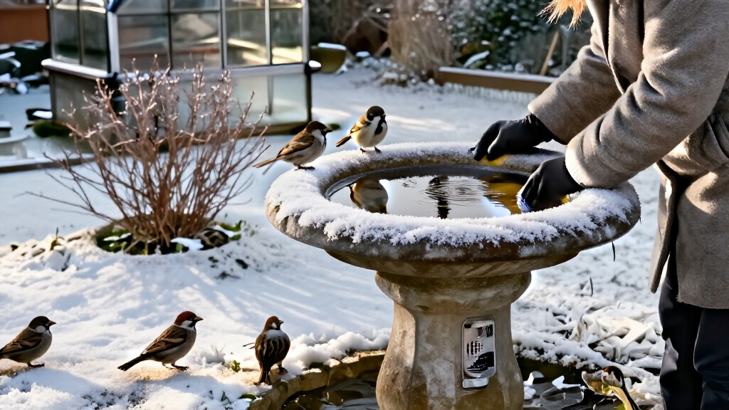 Wildlife Experts Say This Clever Gadget Will Stop Your Bird Bath From Freezing Over This Winter – It’s A Fuss-free Way To Support Birds In Cold Weather